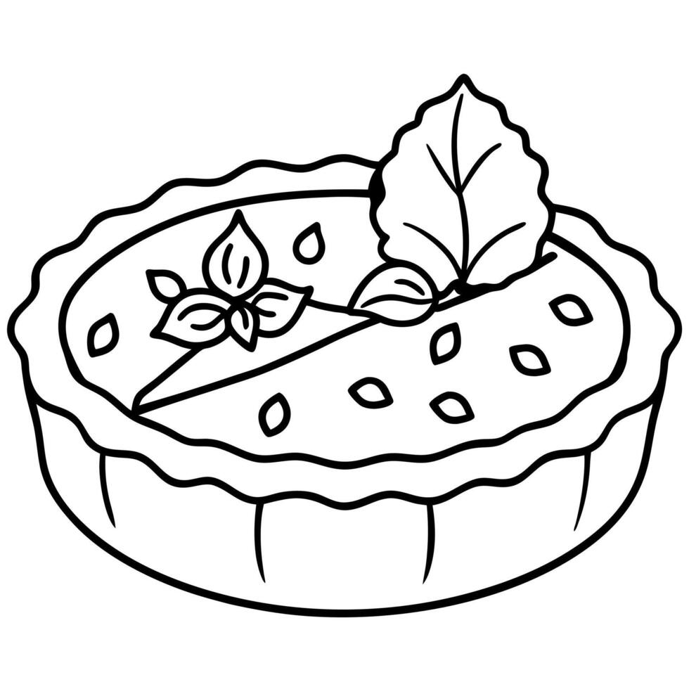Food, Drink and Sweets coloring pages for kids book vector