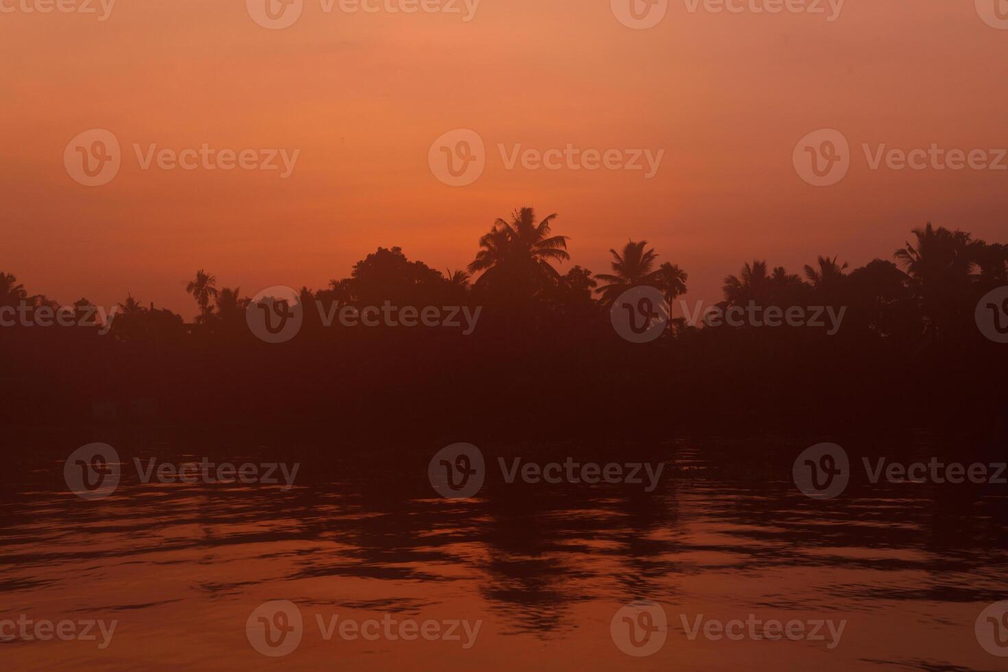Sunrise on Kerala Backwaters photo