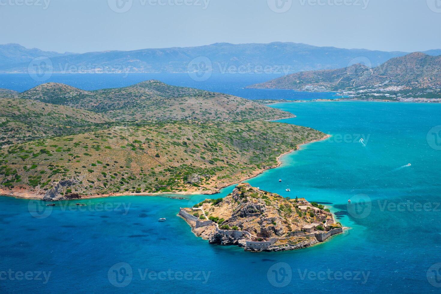 Island of Spinalonga, Crete, Greece photo