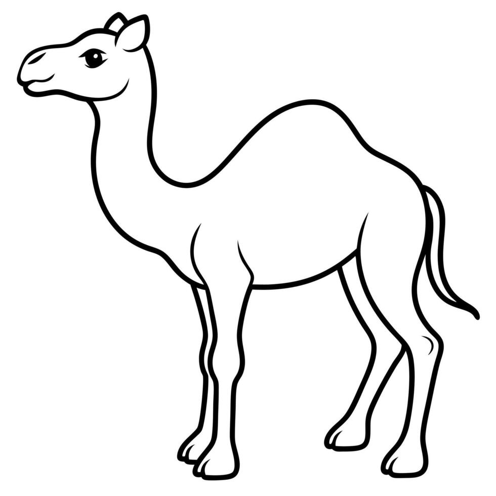 Cute baby animals coloring pages vector