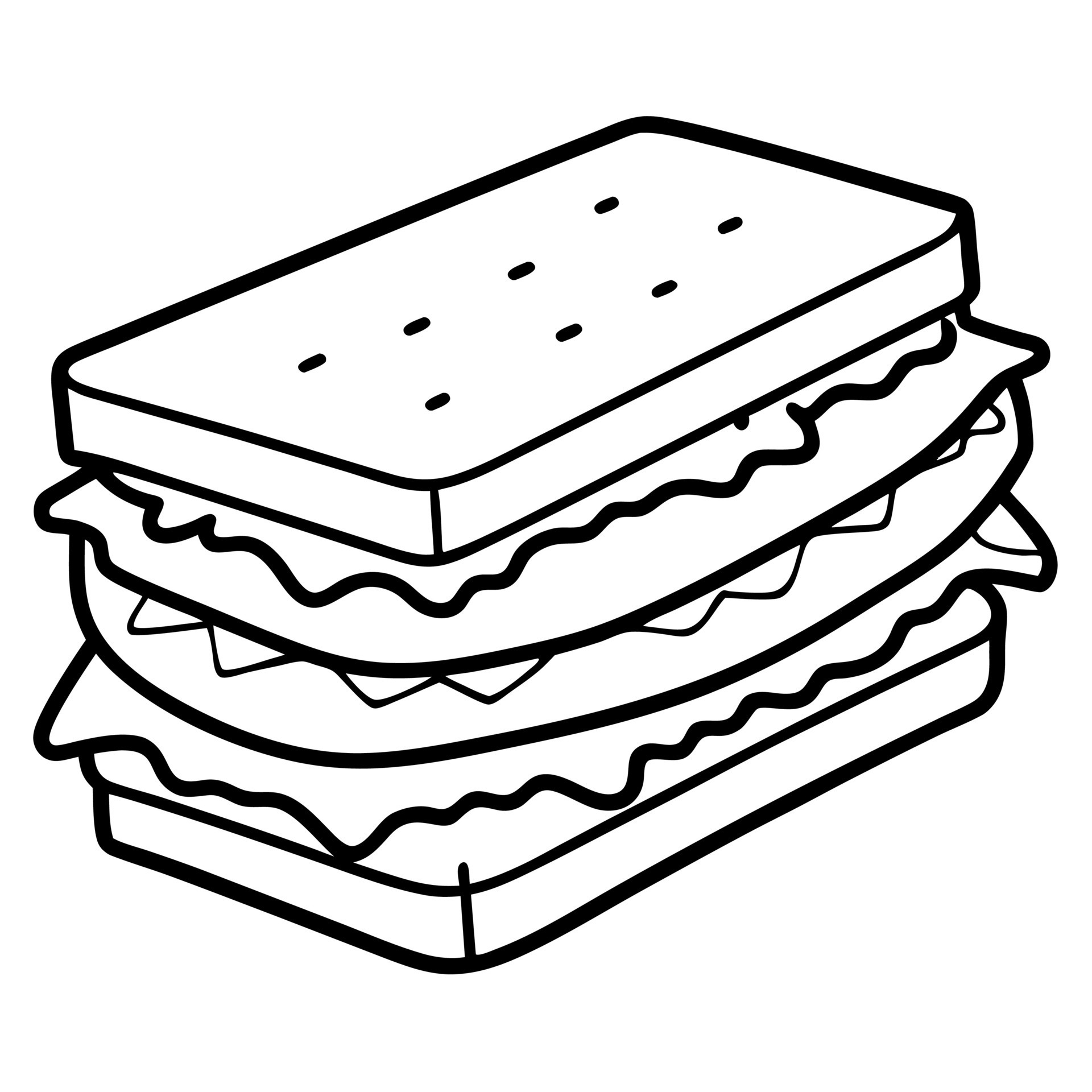 Food, Drink and Sweets coloring pages for kids book 46709290 Vector Art