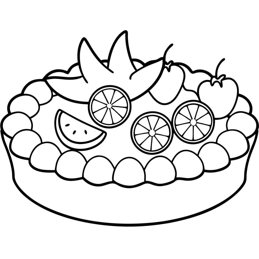 Food, Drink and Sweets coloring pages for kids book 46709307 Vector Art