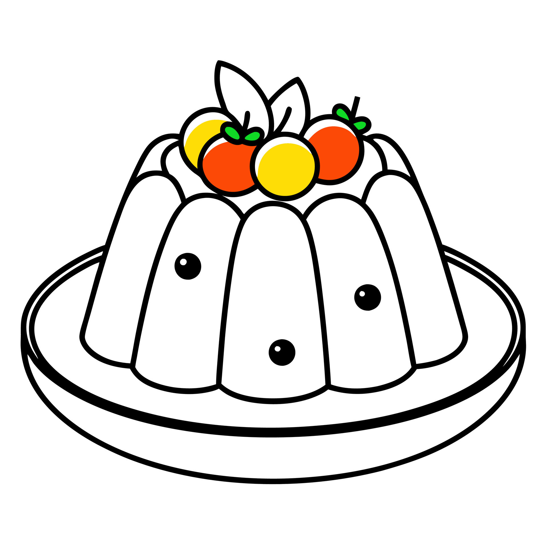 Food, Drink and Sweets coloring pages for kids book 46709531 Vector Art