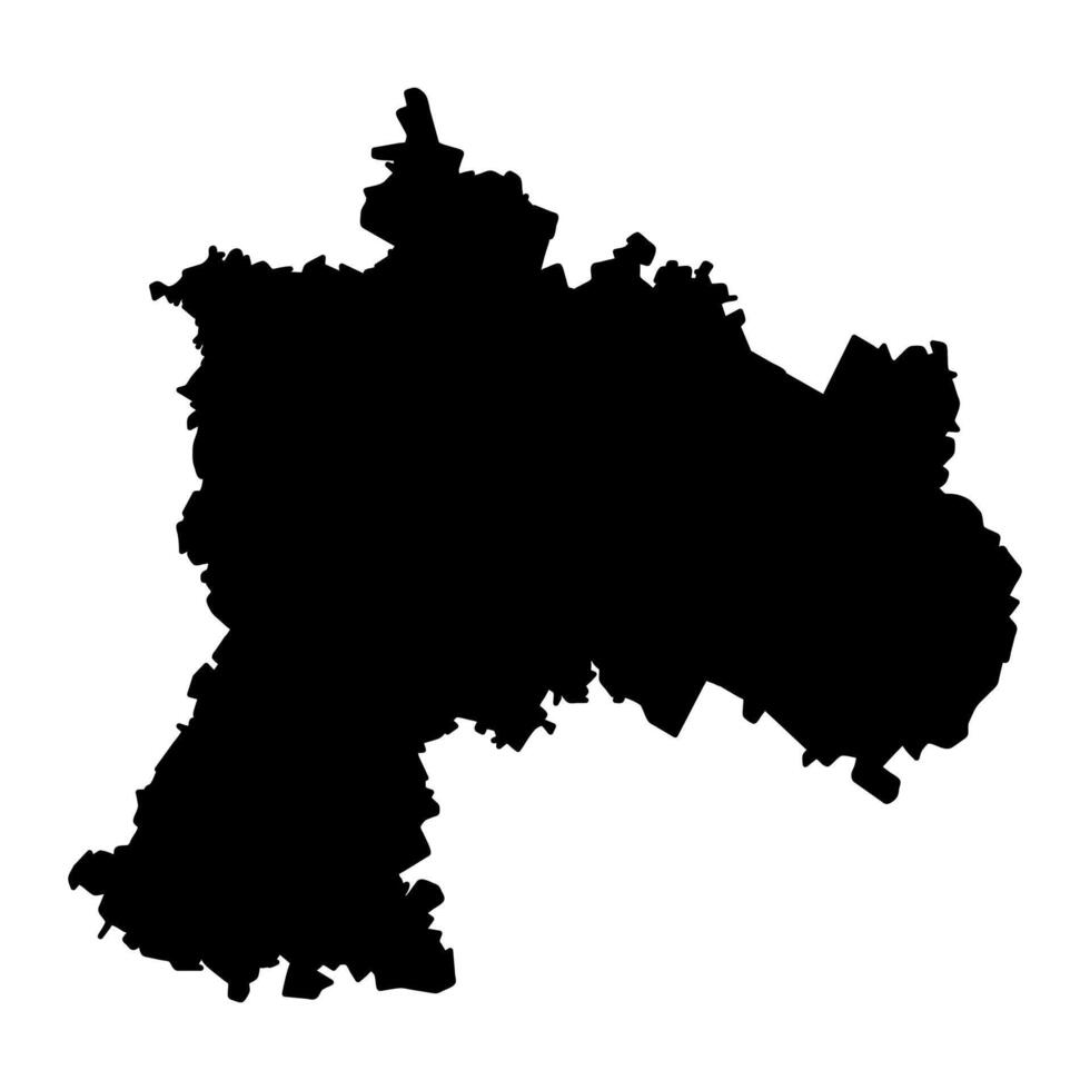 Ulyanovsk Oblast map, administrative division of Russia. illustration. vector