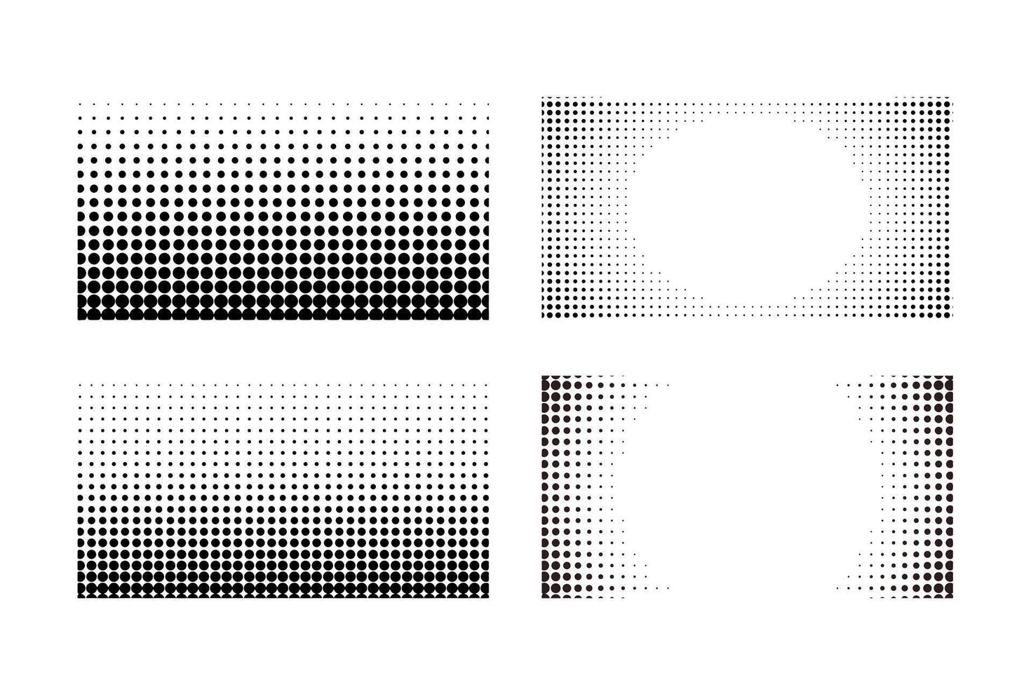 Abstract grunge halftone distorted shapes background design vector