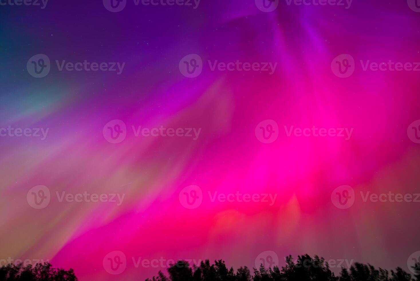 Mesmerizing Aurora Borealis Over Riga and Jurmala in Latvia's Night Sky photo