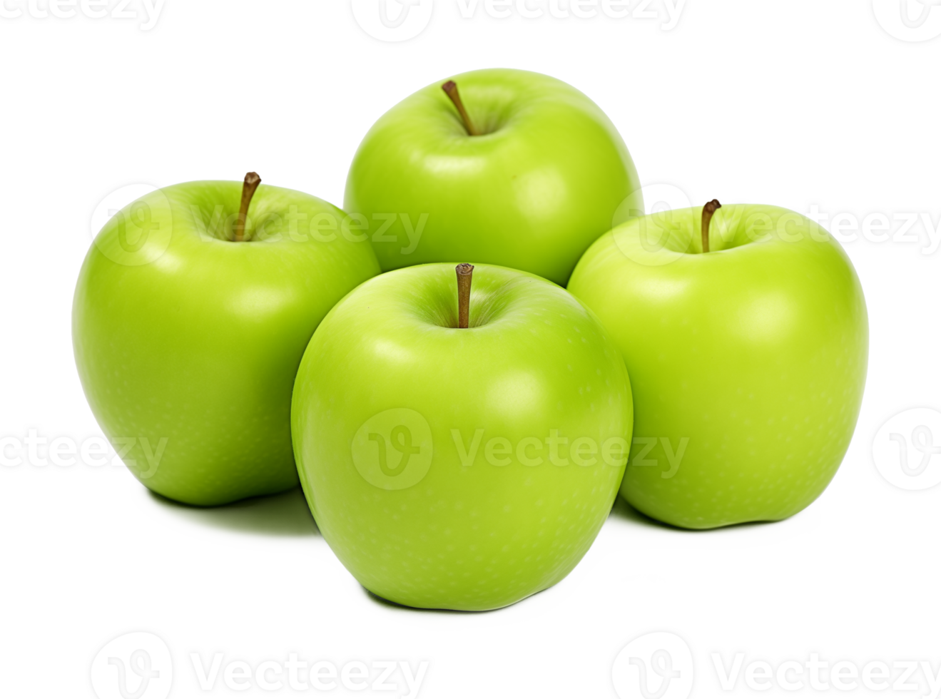 Green Apples Isolated on Transparent Background png