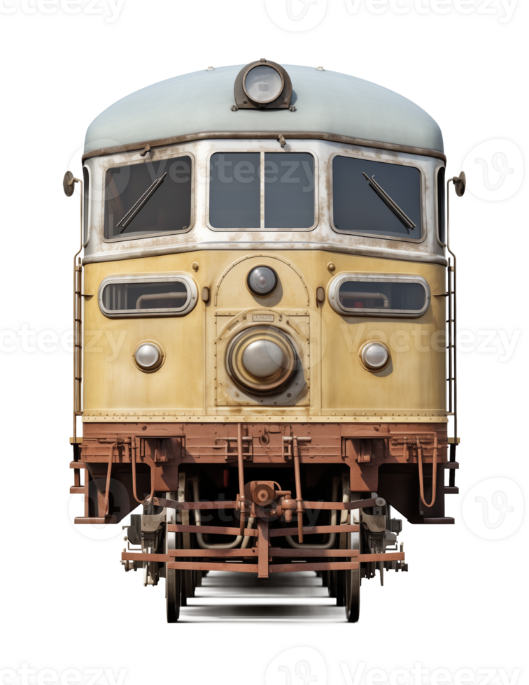 Bus Train Front View Isolated on Transparent Background png