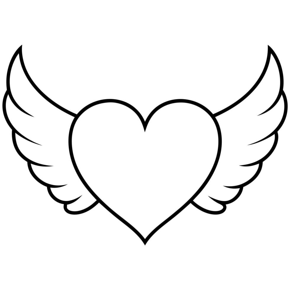 Sweet Hearts Outline For Coloring Book. vector