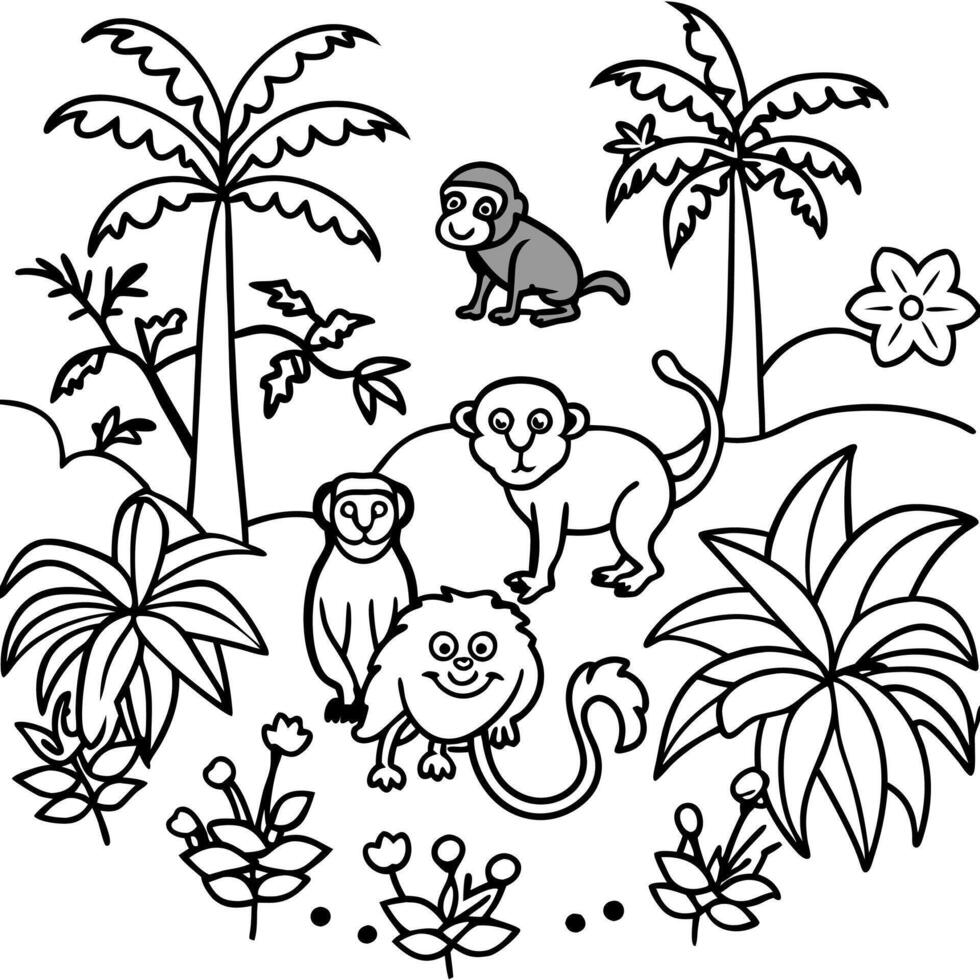 Mindfulness Coloring Book for Kids. Mindfulness element outline for coloring pages vector