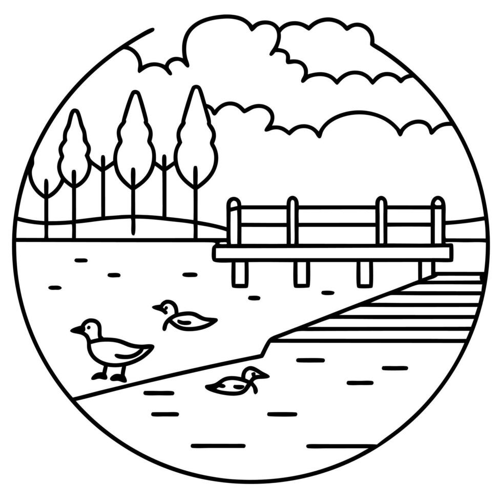 Mindfulness Coloring Book for Kids. Mindfulness element outline for coloring pages vector