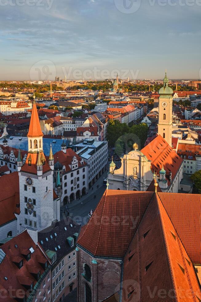 Aerial view of Munich photo