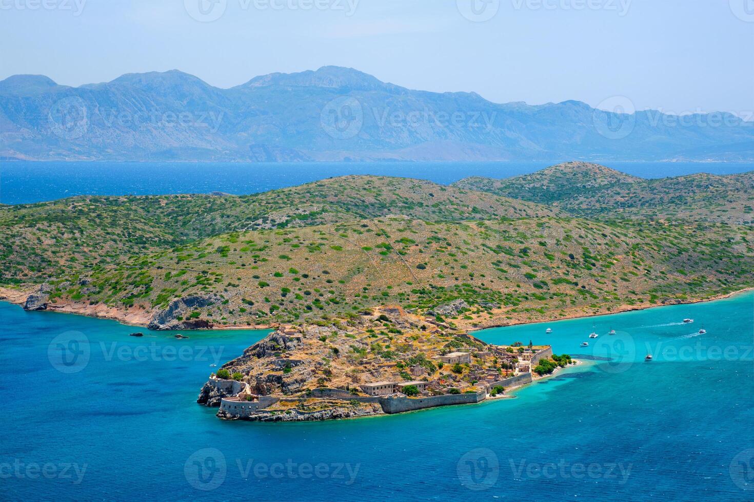 Island of Spinalonga, Crete, Greece photo