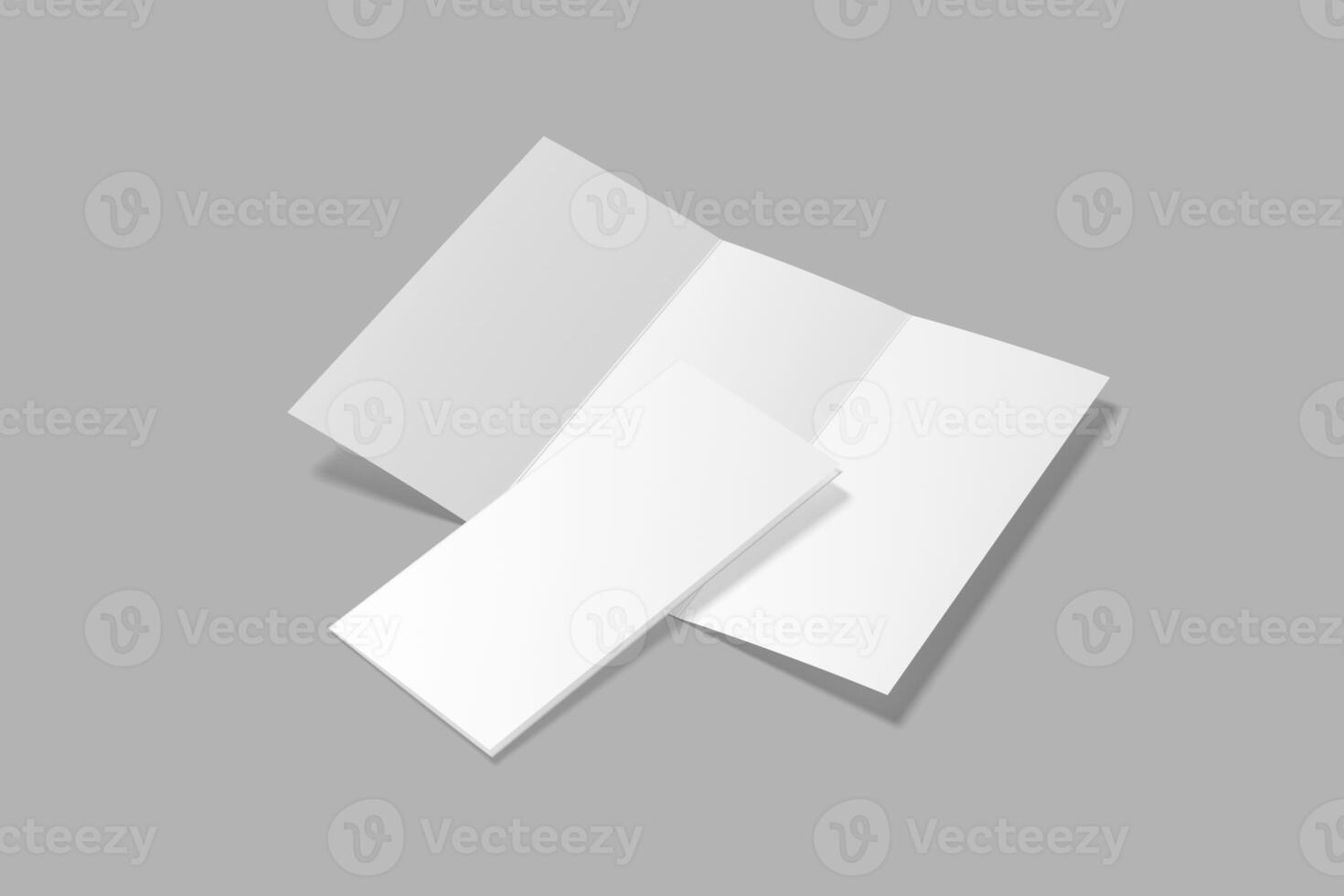 Paper A4 trifold isolate brochure for mockup photo
