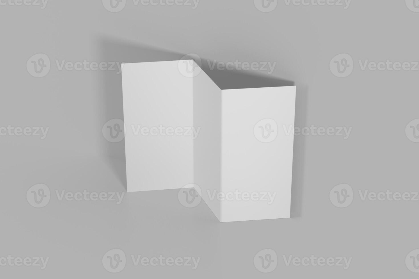 Trifold brochure rendering for mockup photo