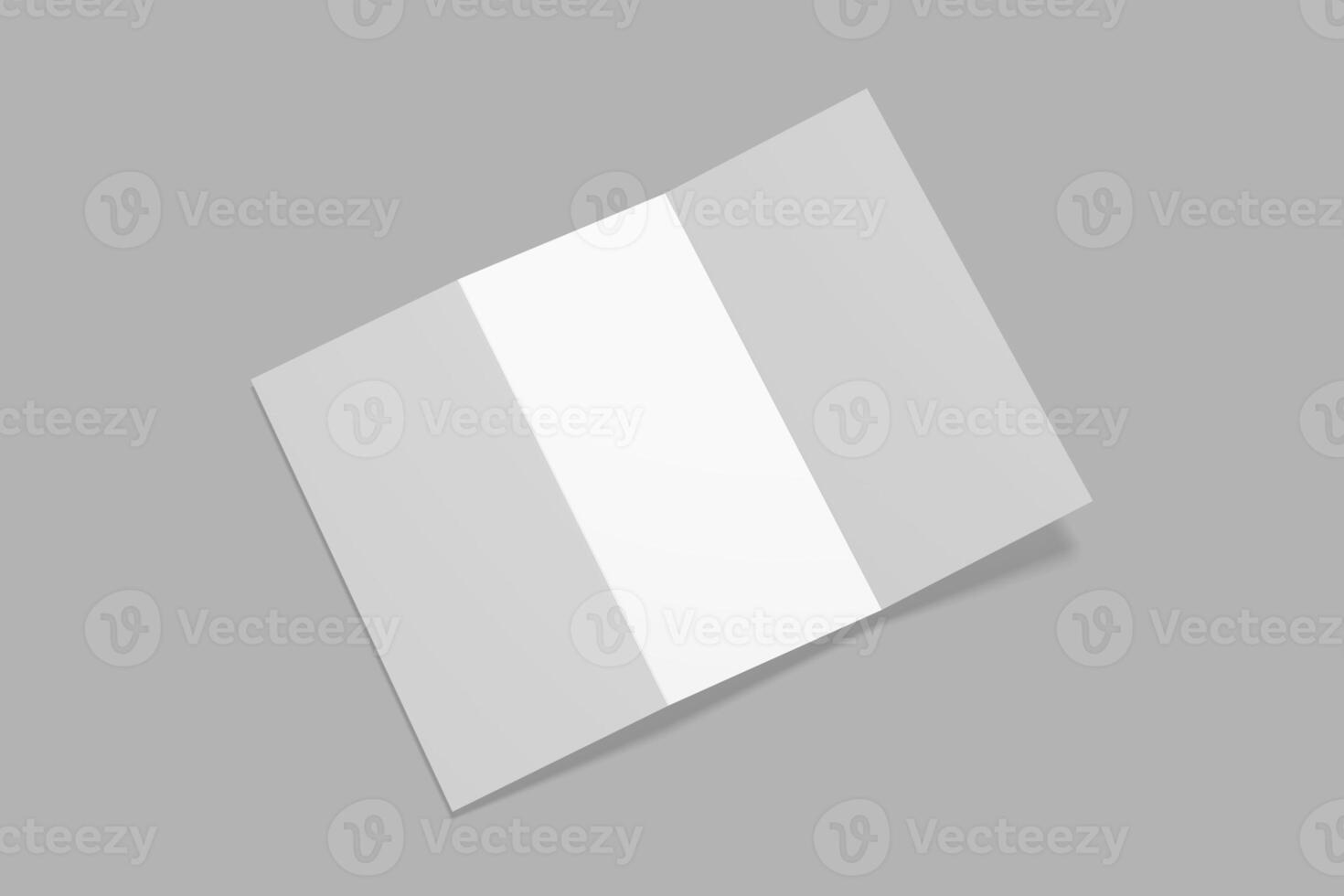 A4 TRIFOLD BROCHURE BLANK photo
