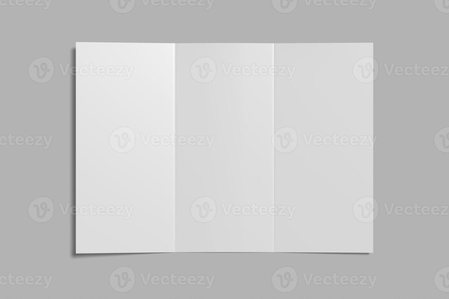 TRIFOLD BROCHURE BLANK FOR MOCKUPS photo