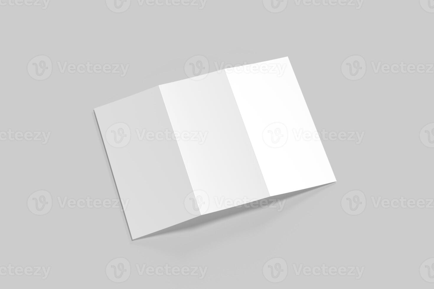 Brochure tri fold 3d rendering photo