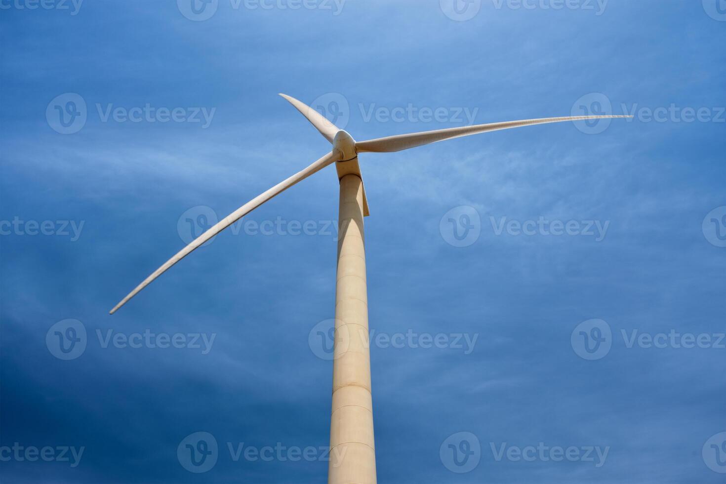 Wind generator turbine in sky photo