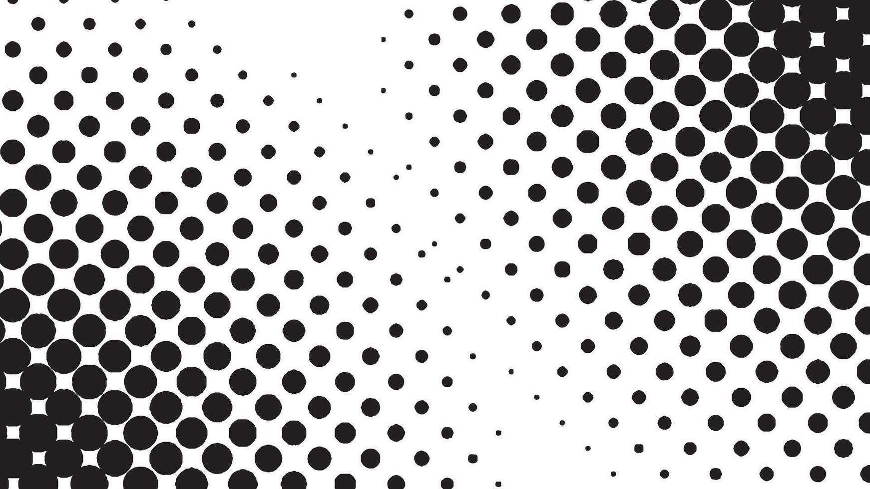 Distressed halftone, Isolated Black on White Background. vector