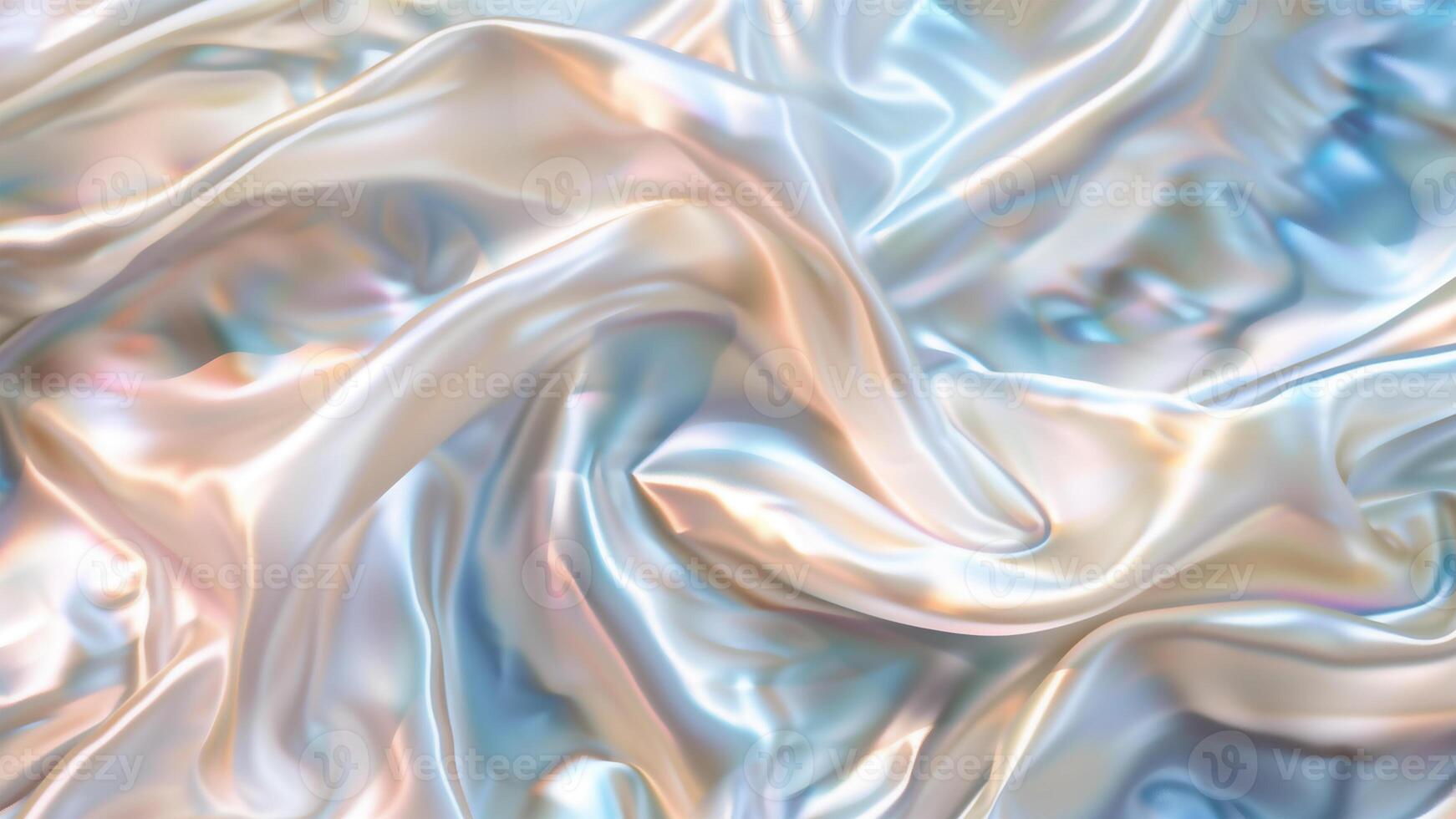 Silk or satin texture. Smooth and shiny pearl coloured fabric background. photo