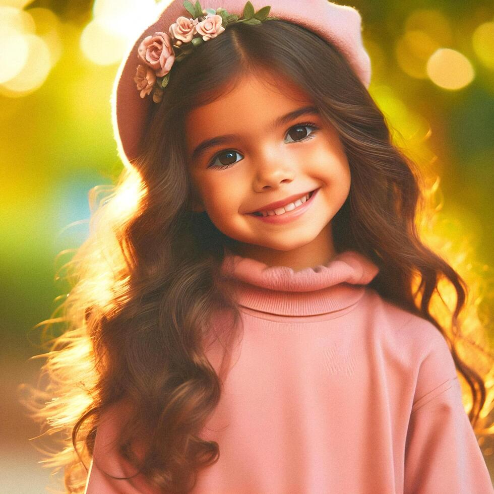Beautiful photo of cute small girl
