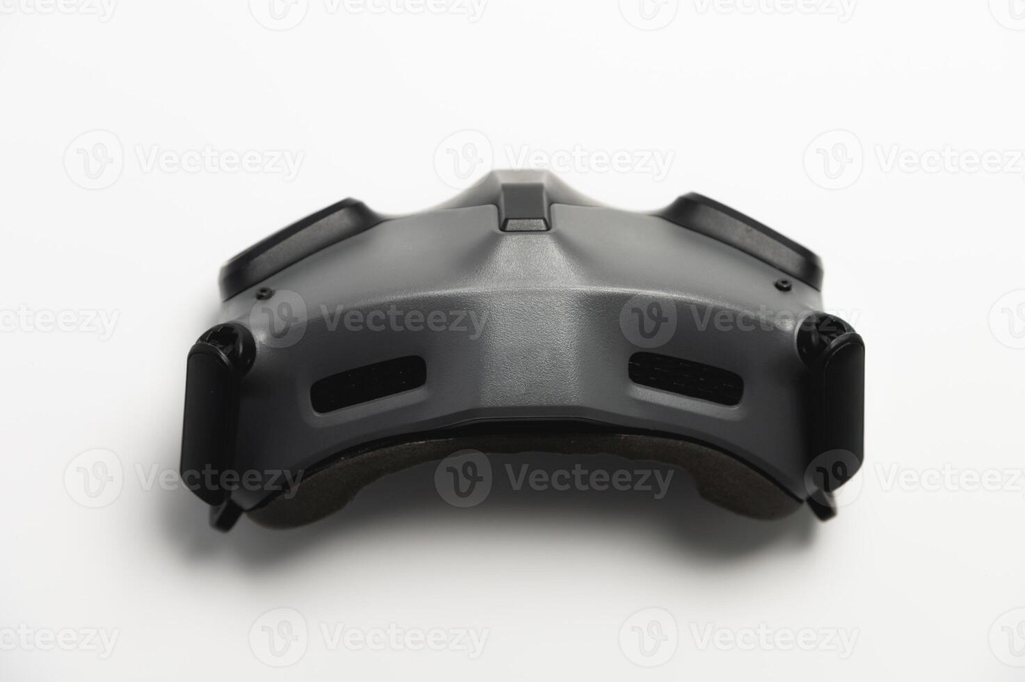 Virtual reality glasses for FPV drone pilots with antennas, controlling an unmanned aerial vehicle or quadcopter photo