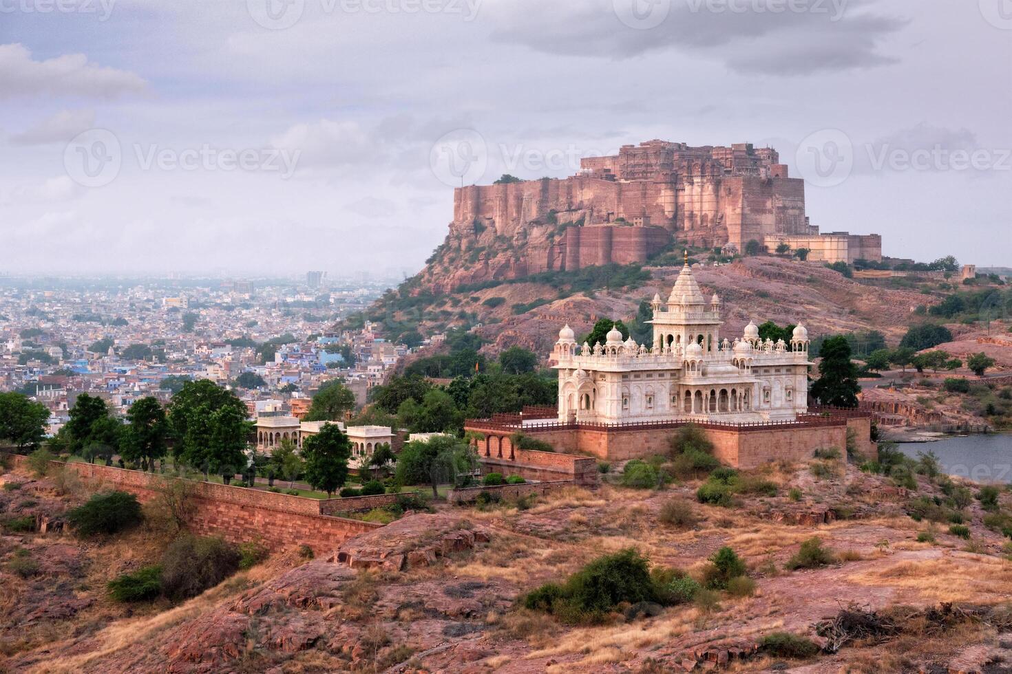 Jaswanth Thada mausoleum, Jodhpur, Rajasthan, India photo