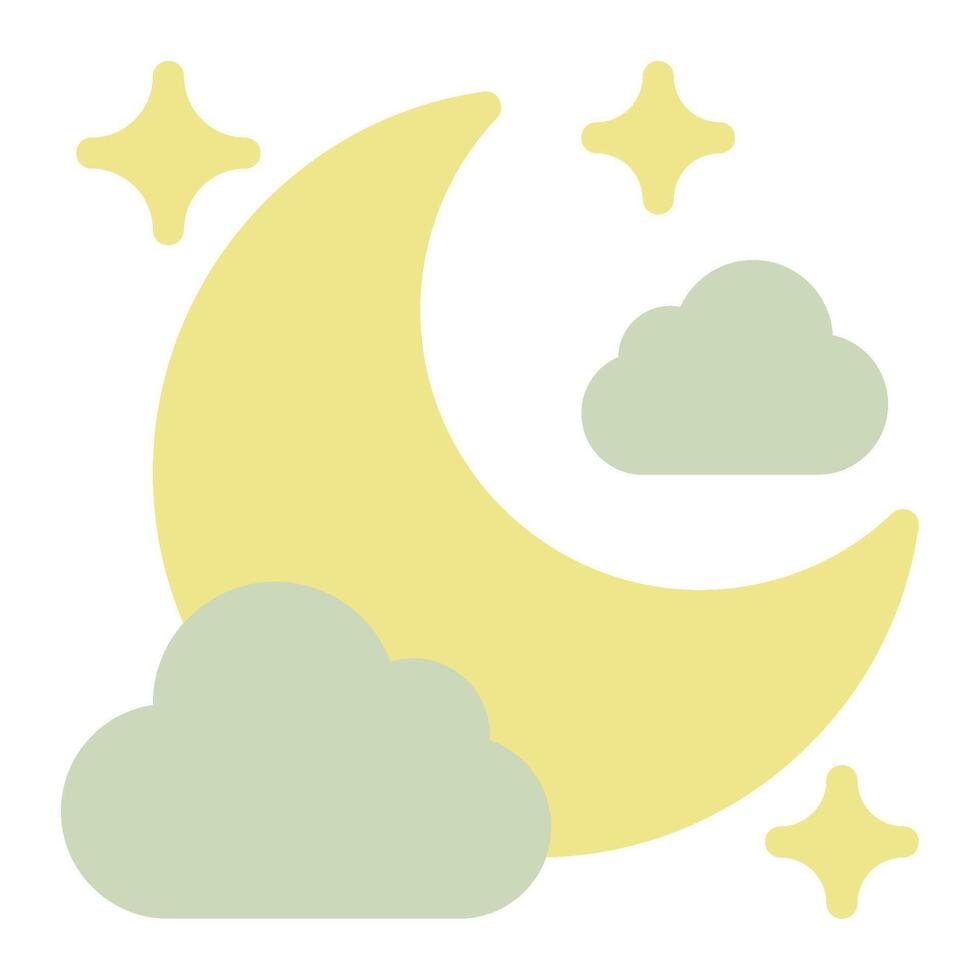 Moon Moonlight Icon for web, app, infographic etc vector