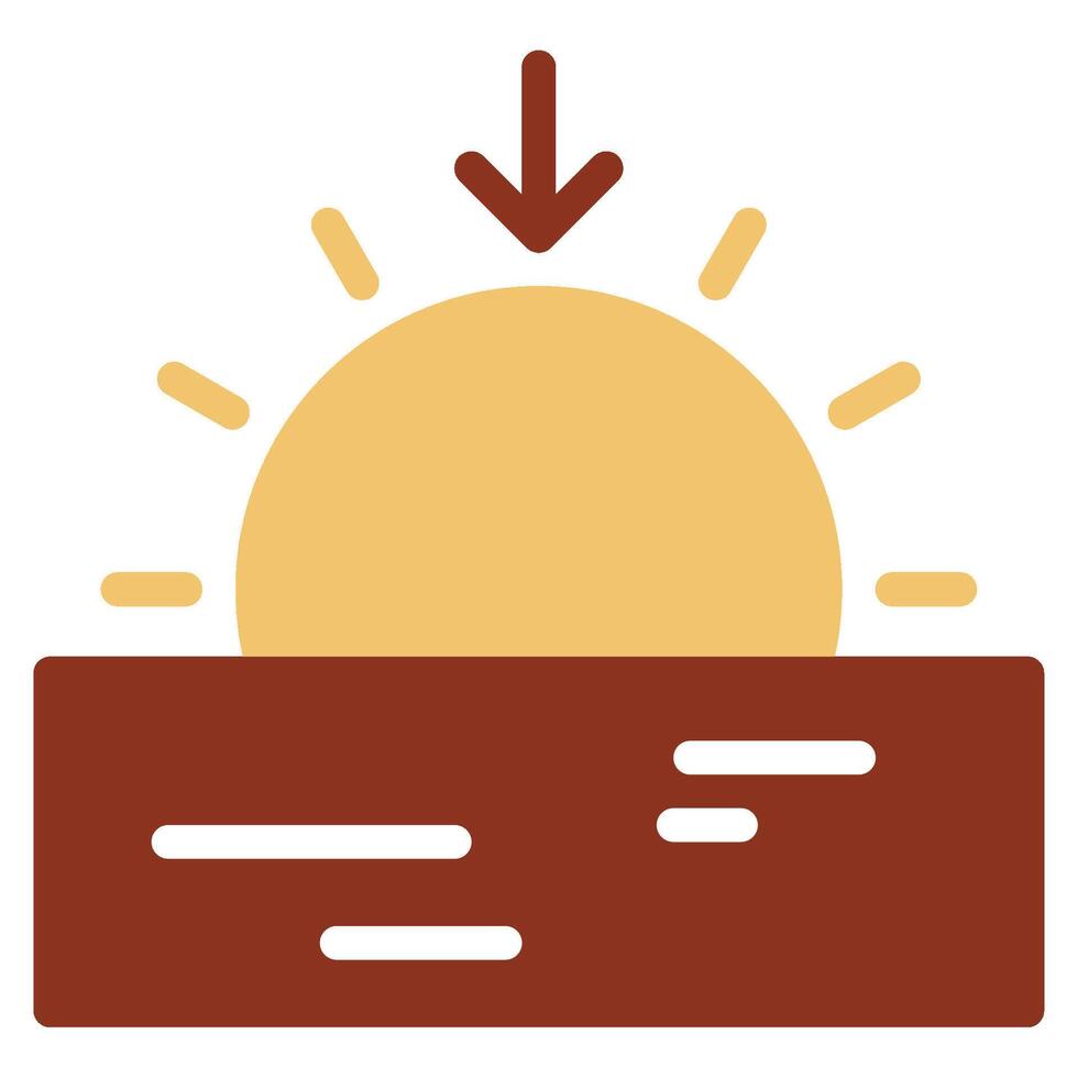 Sunset Hues icon for web, app, infographic etc vector