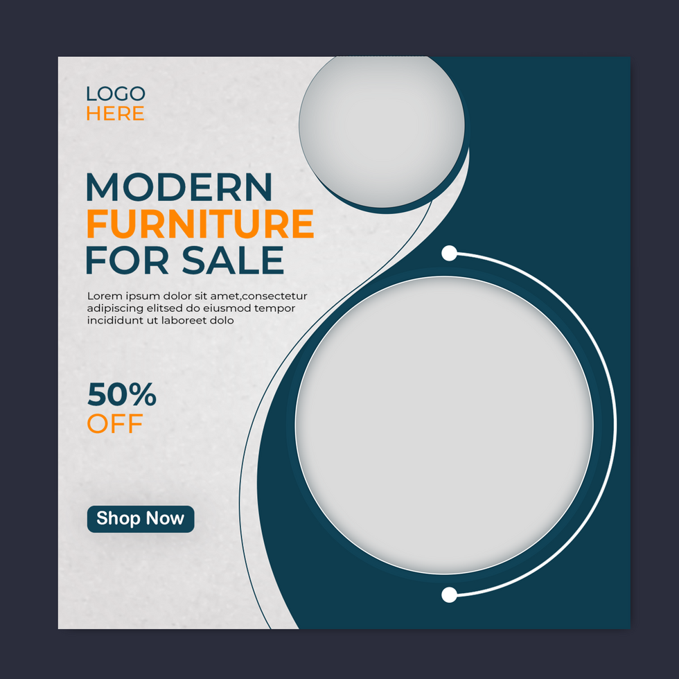 furniture social media post psd