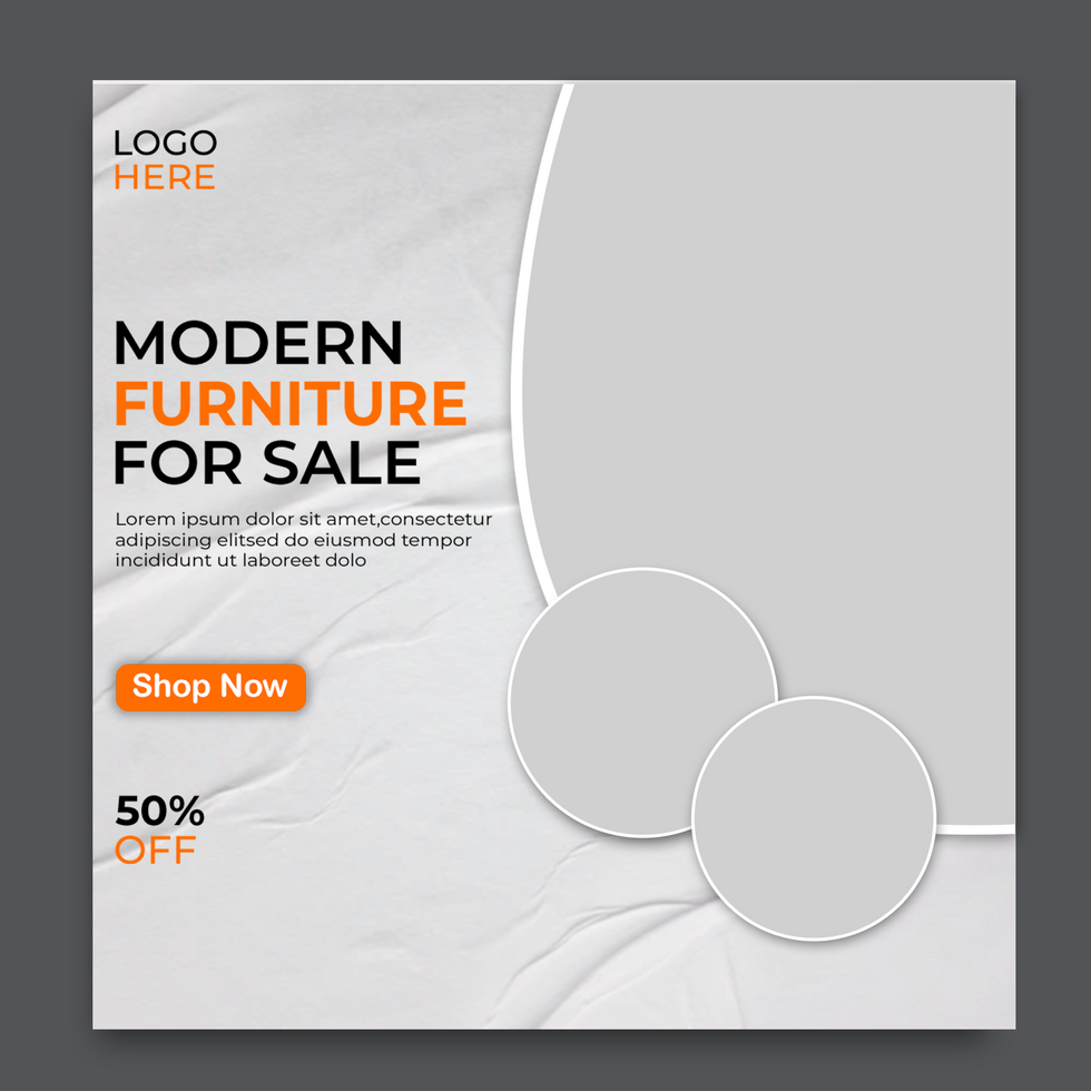 furniture sale post design psd