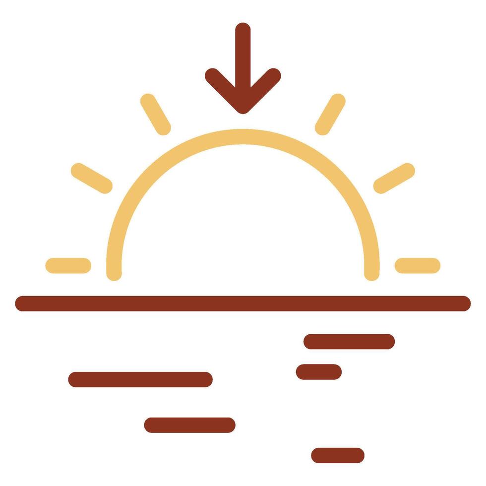 Sunset Hues icon for web, app, infographic etc vector