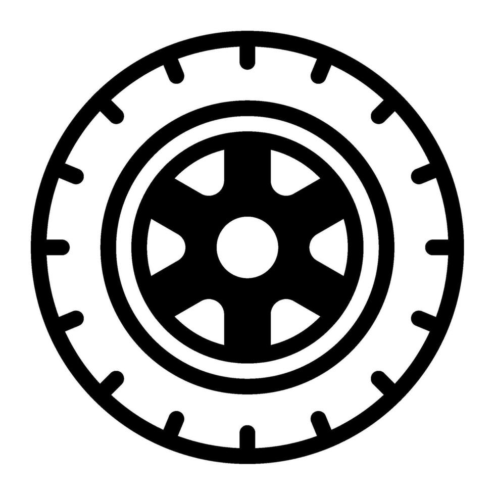 Tractor Tire icon for web, app, infographic etc vector