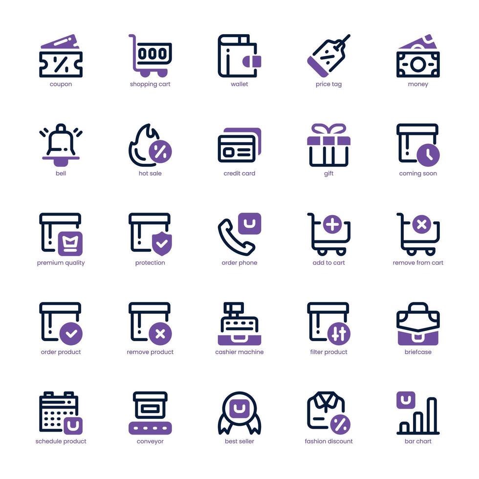 Product Features icon pack for your website, mobile, presentation, and logo design. Product Features icon dual tone design. graphics illustration and editable stroke. vector