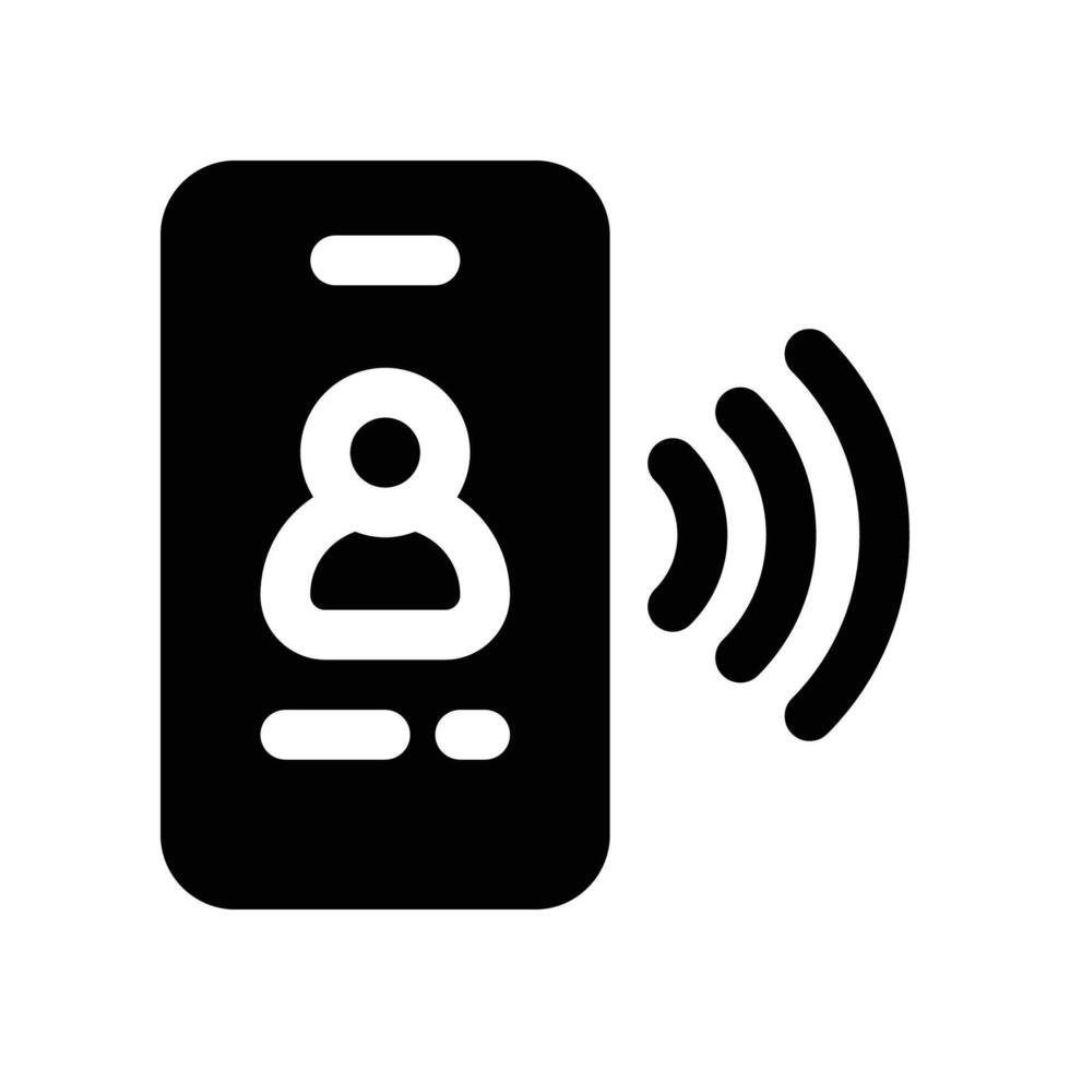 phone call icon. glyph icon for your website, mobile, presentation, and logo design. vector