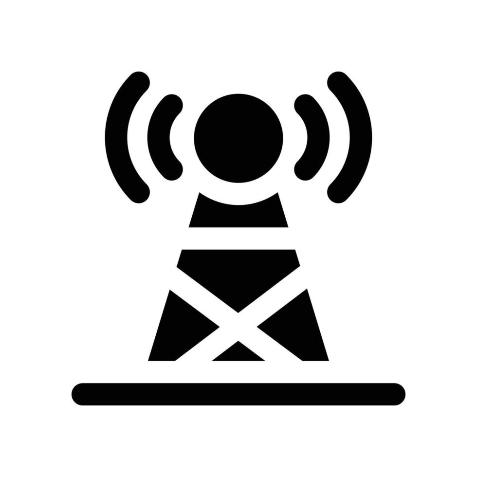 antenna icon. glyph icon for your website, mobile, presentation, and logo design. vector