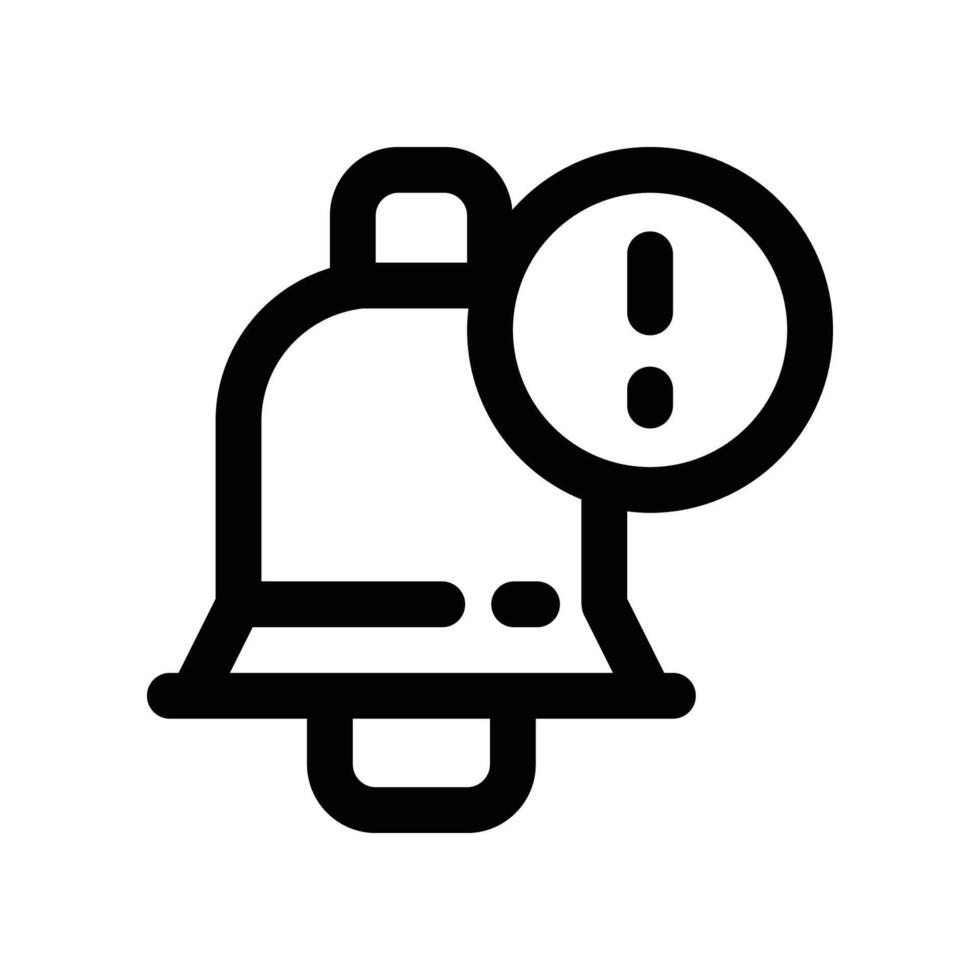 notification icon. line icon for your website, mobile, presentation, and logo design. vector