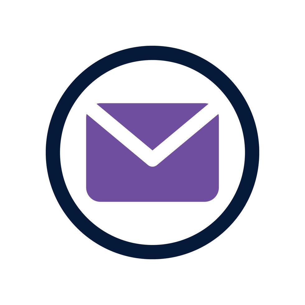email icon. dual tone icon for your website, mobile, presentation, and logo design. vector