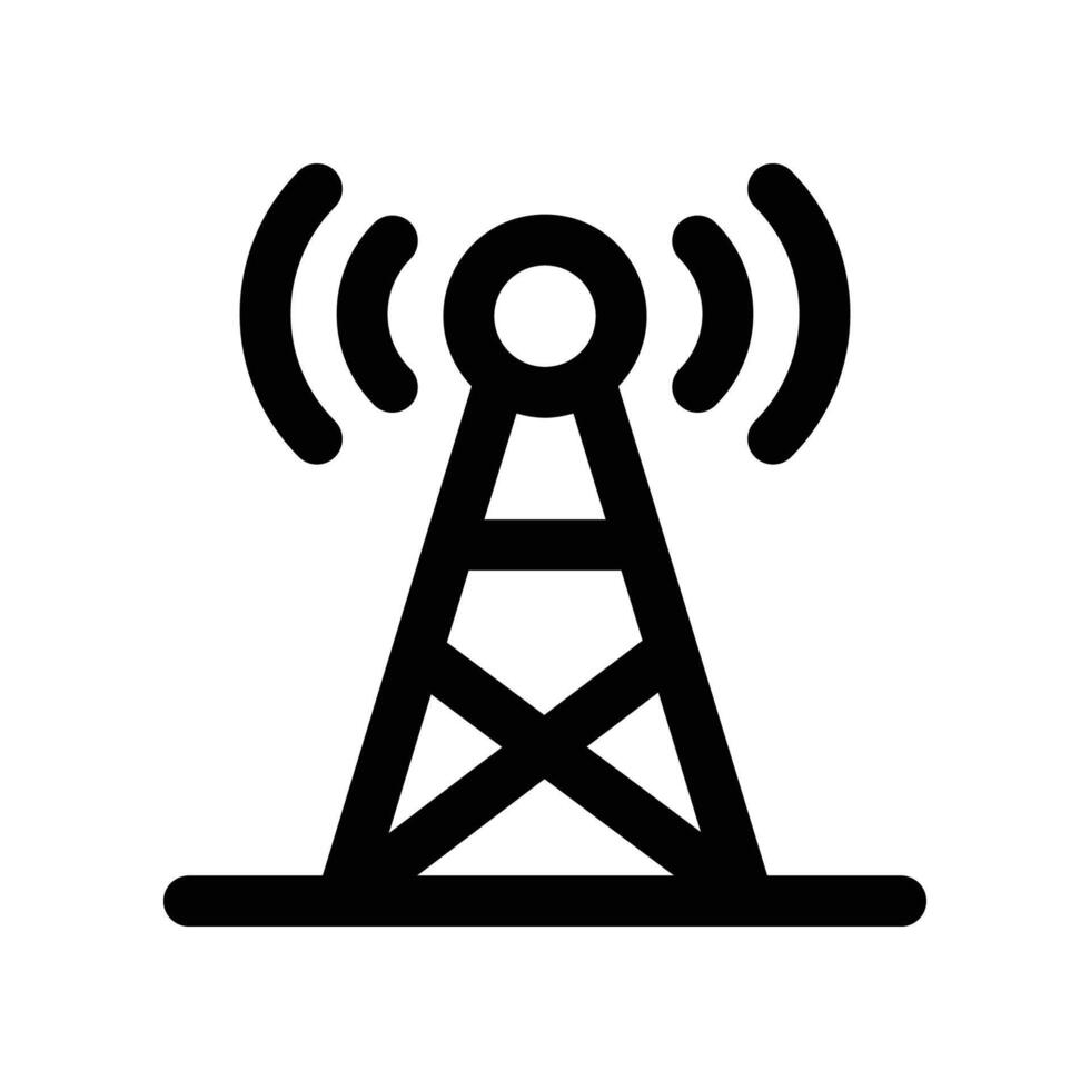 antenna icon. line icon for your website, mobile, presentation, and logo design. vector