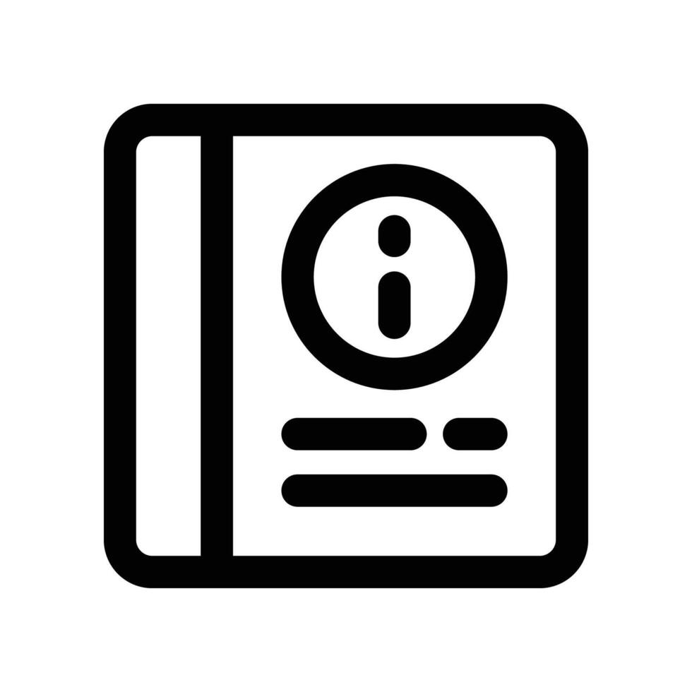 guide book icon. line icon for your website, mobile, presentation, and logo design. vector