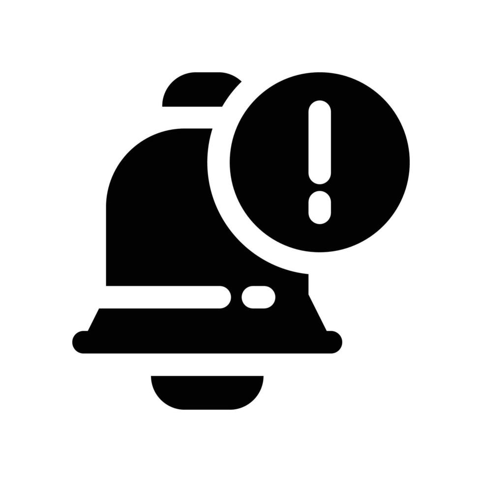 notification icon. glyph icon for your website, mobile, presentation, and logo design. vector