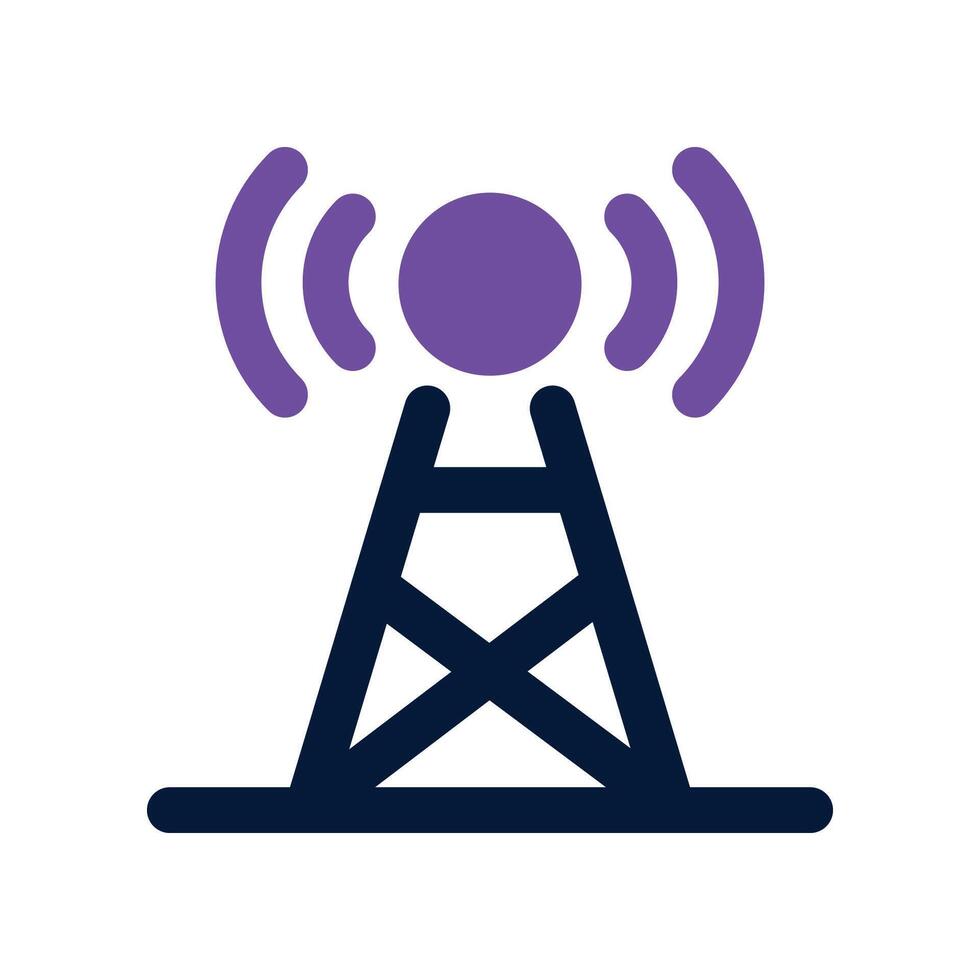 antenna icon. dual tone icon for your website, mobile, presentation, and logo design. vector