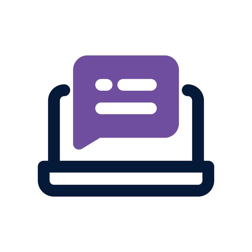chat icon. dual tone icon for your website, mobile, presentation, and logo design. vector