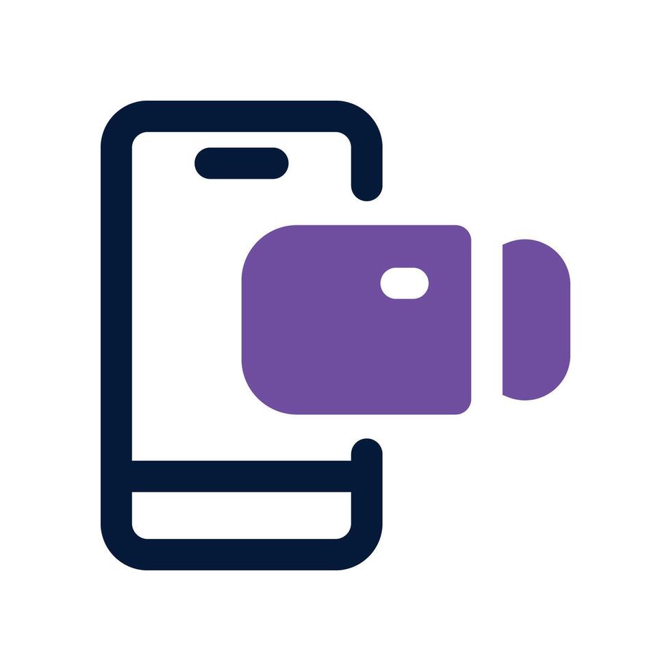 call icon. dual tone icon for your website, mobile, presentation, and logo design. vector