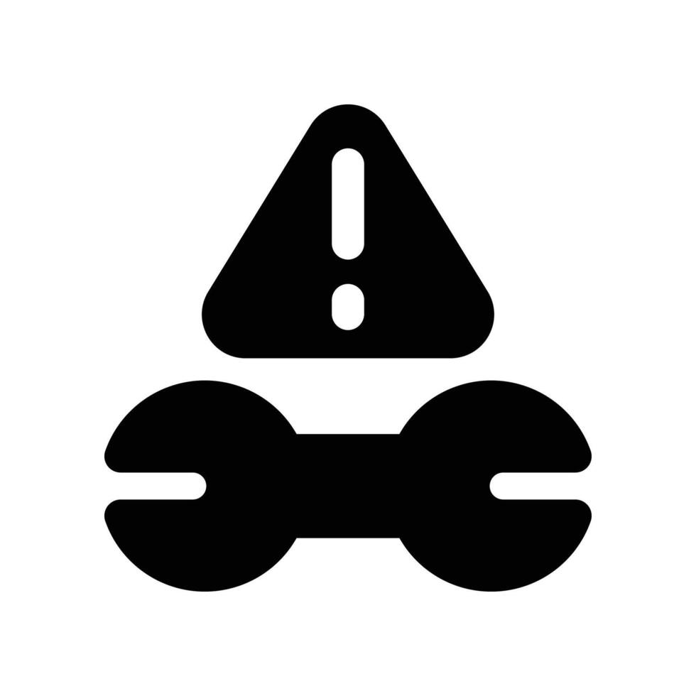 wrench icon. glyph icon for your website, mobile, presentation, and logo design. vector