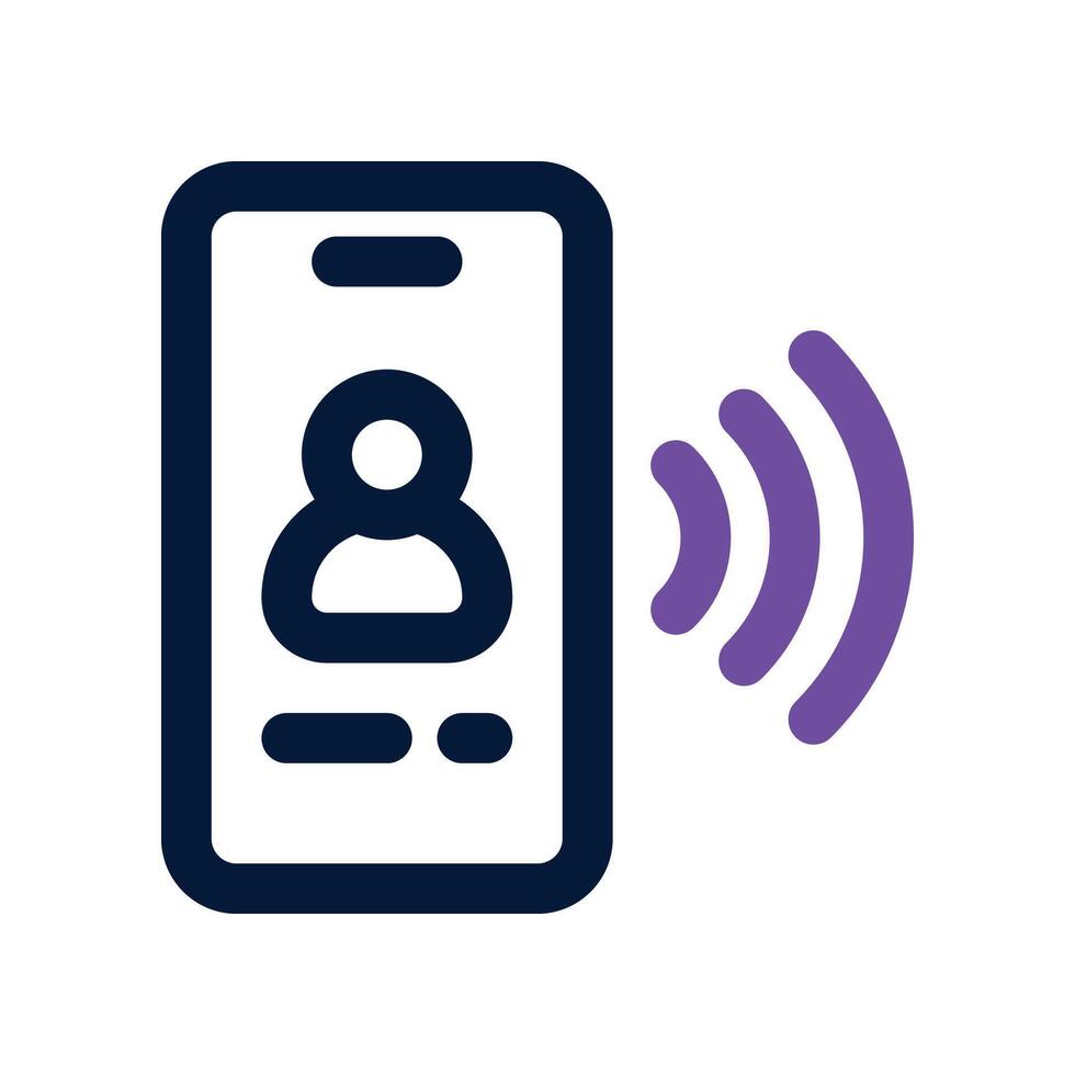 phone call icon. dual tone icon for your website, mobile, presentation, and logo design. vector