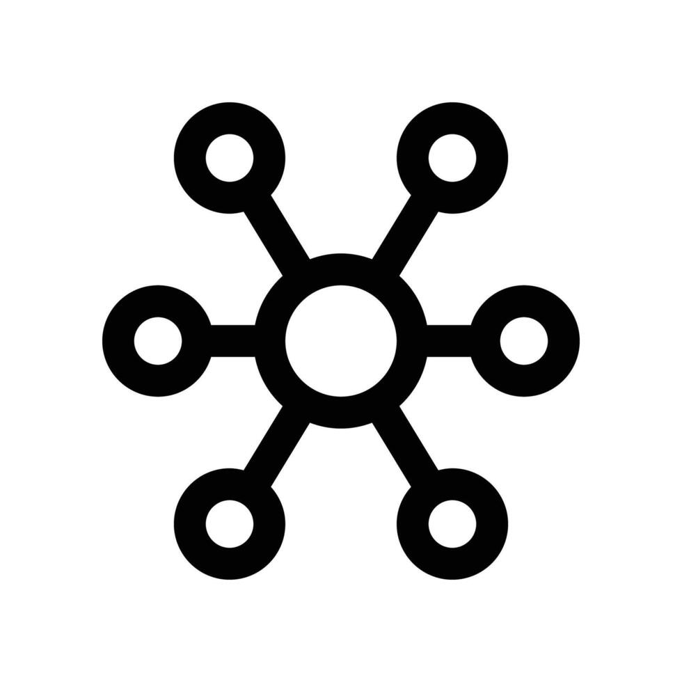 molecule icon. line icon for your website, mobile, presentation, and logo design. vector