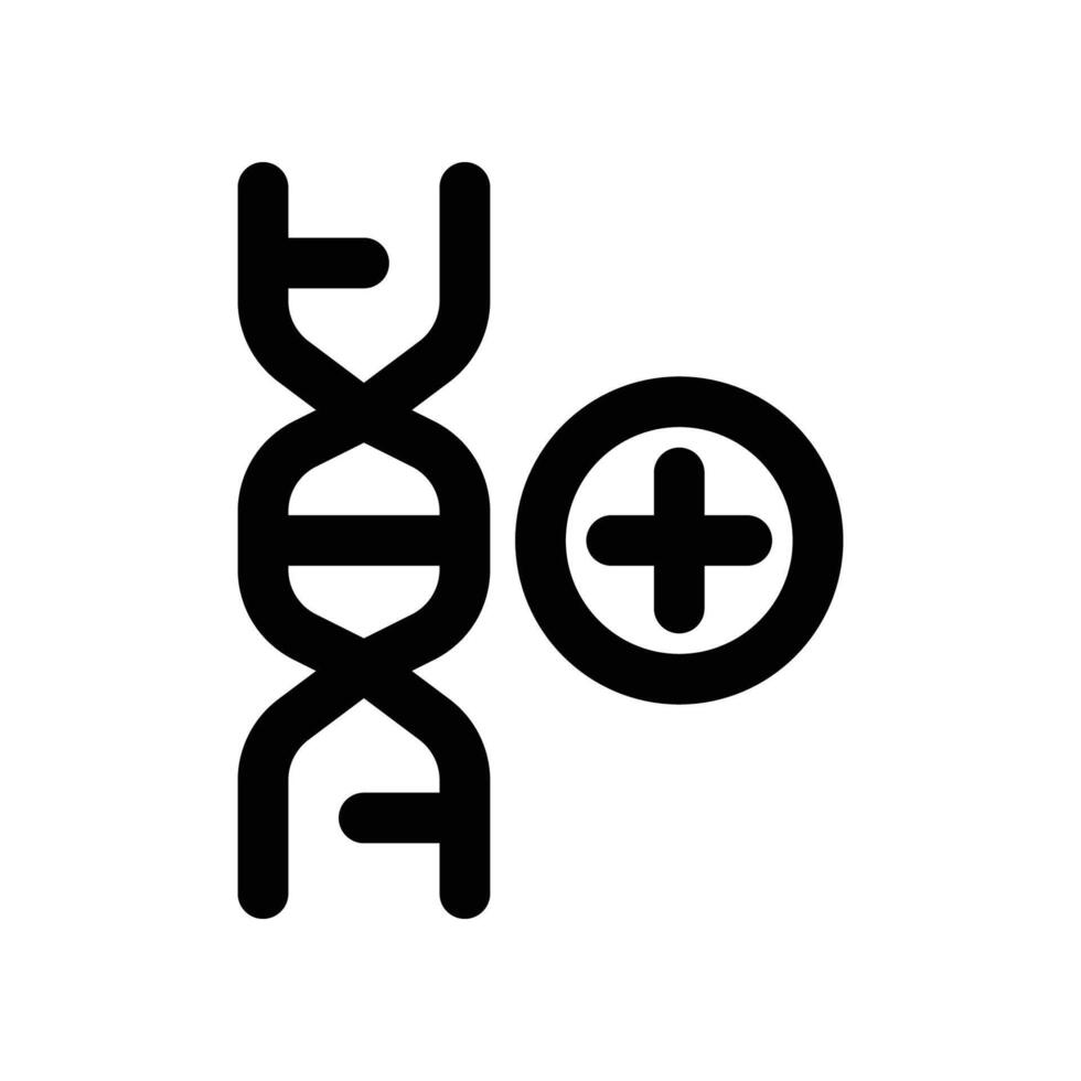 dna icon. line icon for your website, mobile, presentation, and logo design. vector