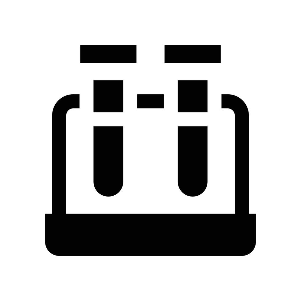 test tube icon. glyph icon for your website, mobile, presentation, and logo design. vector